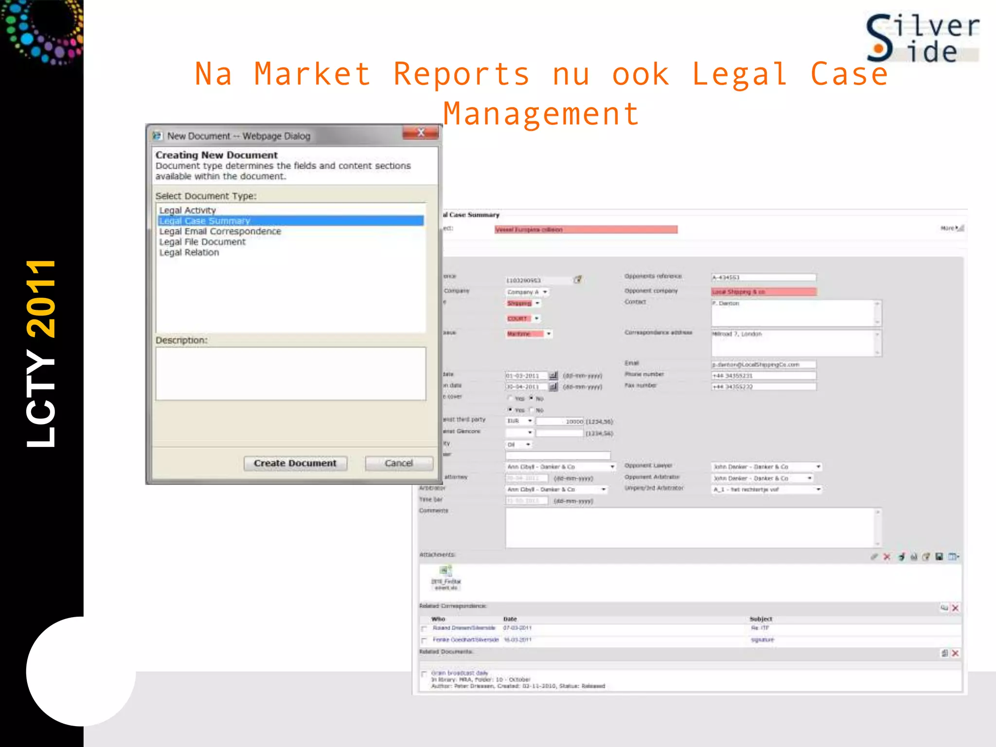Na Market Reports nu ook Legal Case Management