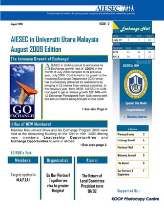 LC UUM Newsletter (August 2009)