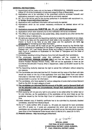 Kurnool district-court-recruitment process-server-posts