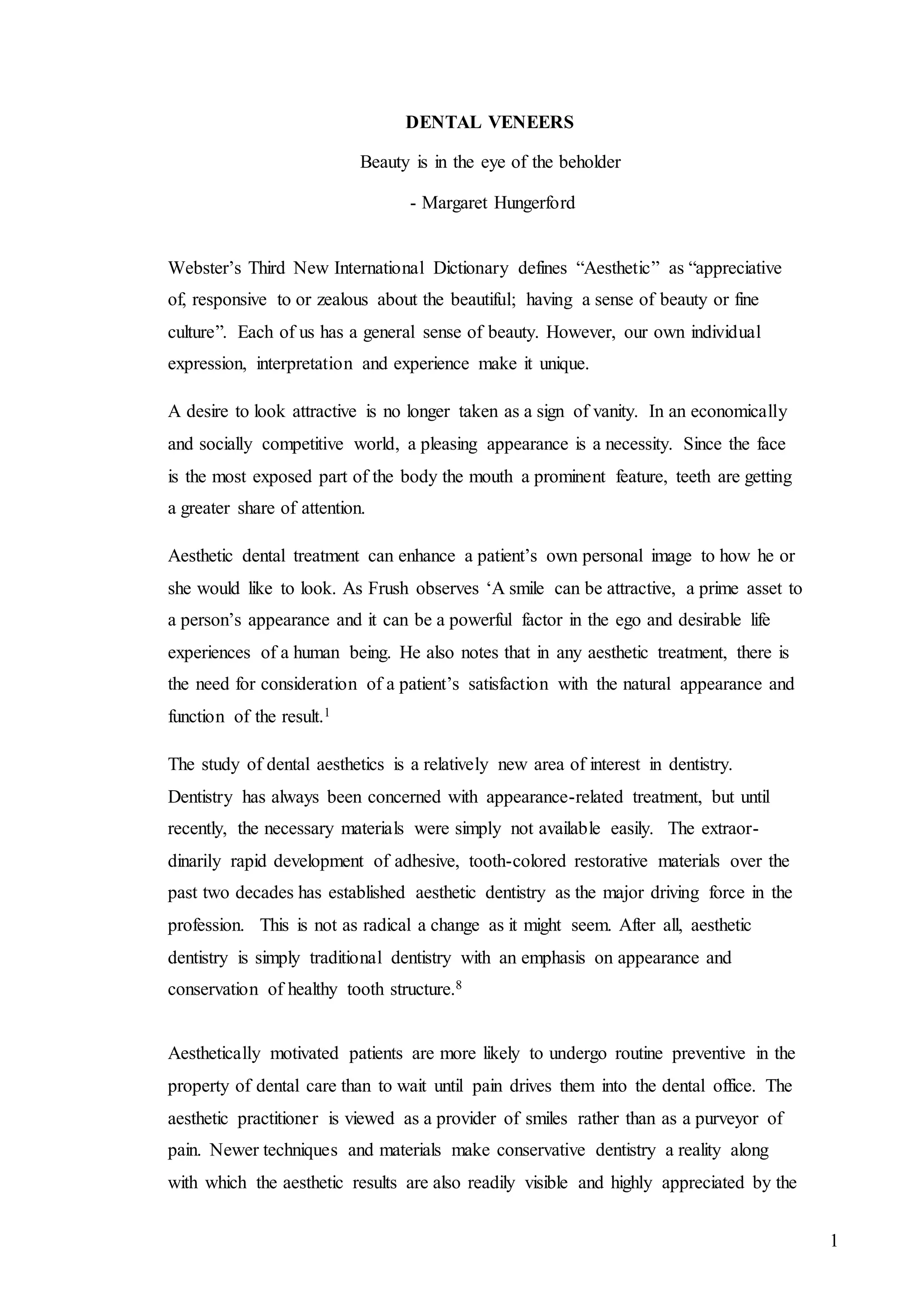 Dental veneers / cosmetic dentistry courses PDF