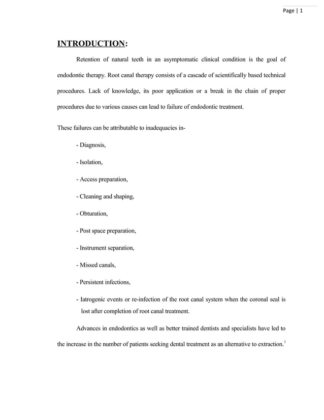 Non surgical retreatment in endodontics / endodontics courses PDF