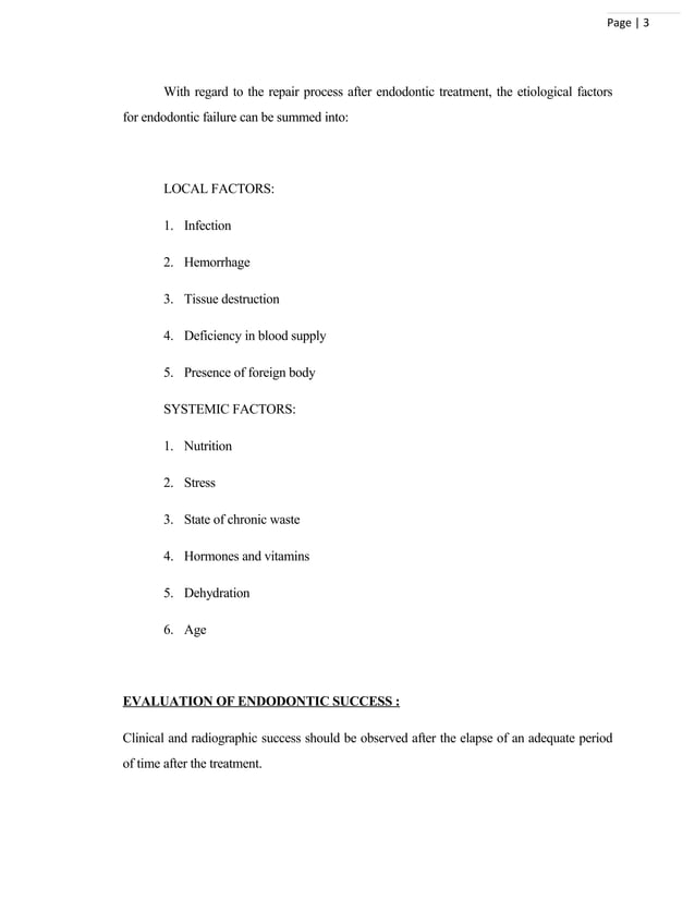 Non surgical retreatment in endodontics / endodontics courses