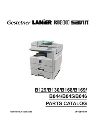 Bp Rico Model R14618 PARTES RICOH 1515 | PDF
