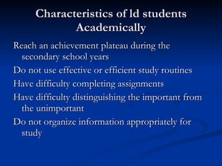 Ld Study Ld 101 Tabs | PPT