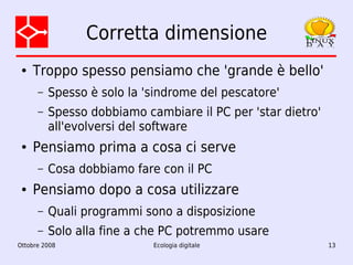Ecologia digitale: dalla teoria alla pratica