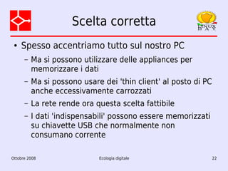 Ecologia digitale: dalla teoria alla pratica