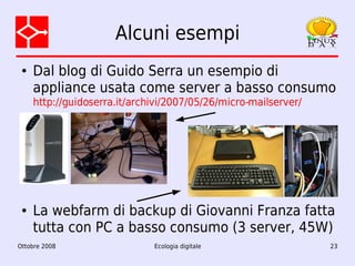 Ecologia digitale: dalla teoria alla pratica
