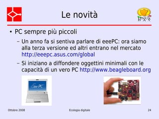 Ecologia digitale: dalla teoria alla pratica