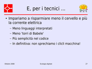 Ecologia digitale: dalla teoria alla pratica