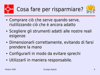 Ecologia digitale: dalla teoria alla pratica