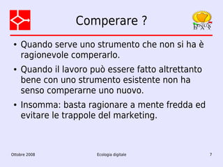 Ecologia digitale: dalla teoria alla pratica