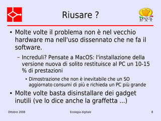 Ecologia digitale: dalla teoria alla pratica