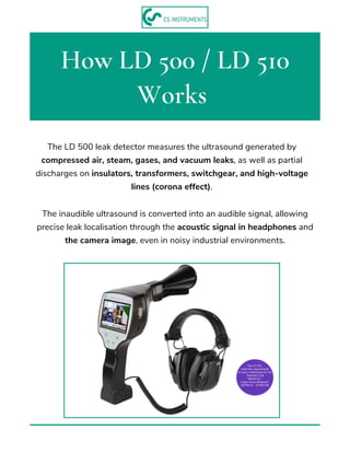 LD500/LD510 Leak Detection Devices-CS Instruments | PDF