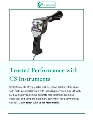 LD500/LD510 Leak Detection Devices-CS Instruments | PDF