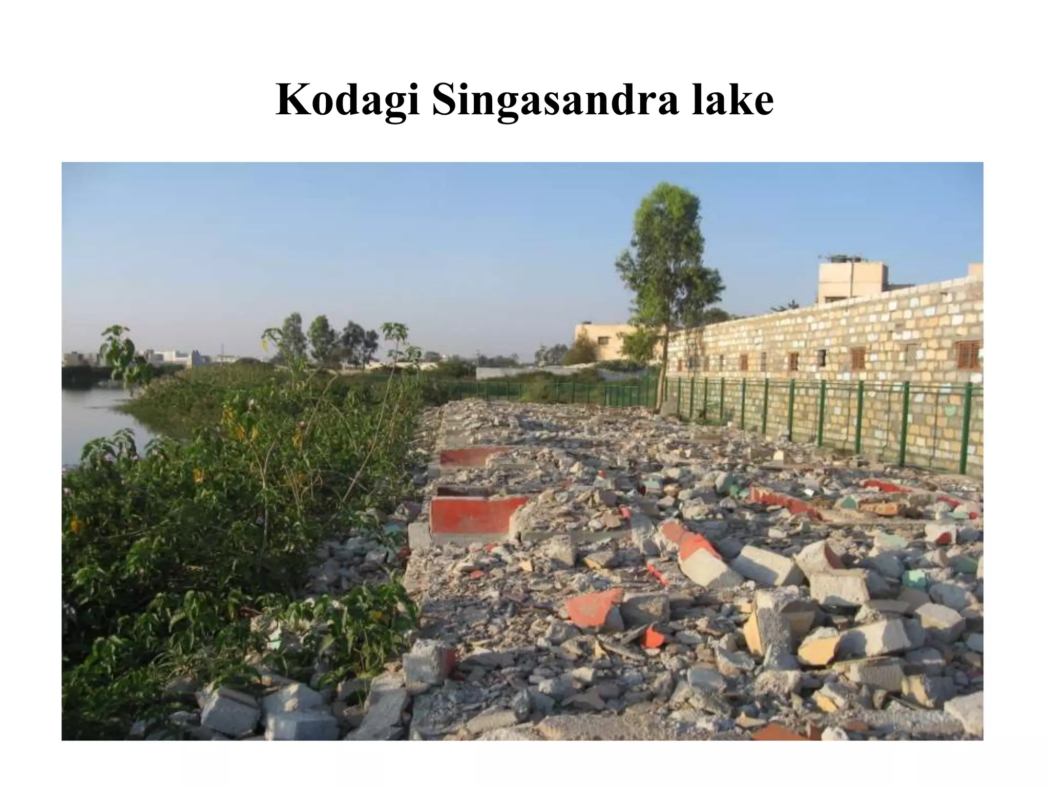 Kodagi Singasandra lake
 