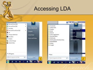 Accessing LDA

1

2

 