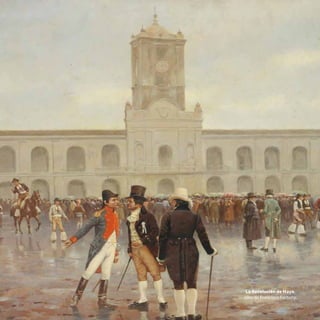 La Revolución de Mayo,
óleo de Francisco Fortuny.
 