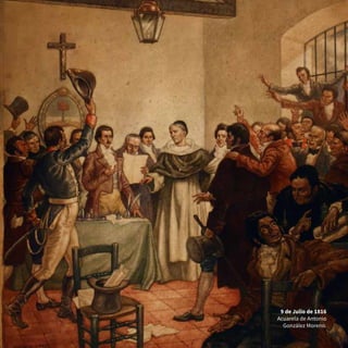 9 de Julio de 1816
Acuarela de Antonio
González Moreno.
 