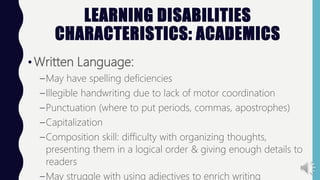 LD, ADHD, ED | PPTX