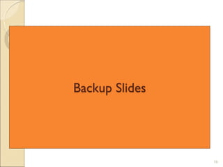 Backup Slides
19
 