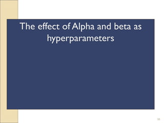 38
The effect of Alpha and beta as
hyperparameters
 