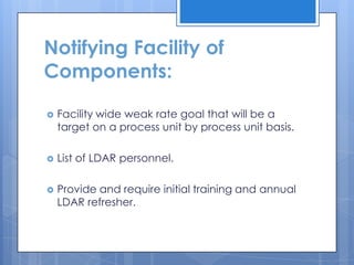 Leak Detection And Repair | PPT