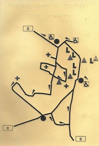 Ldb altrove perincludere gigante mappa tattile
