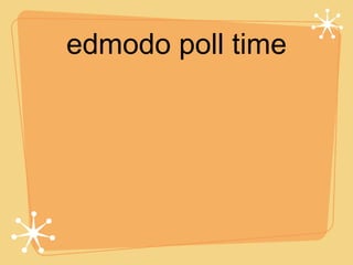 edmodo poll time
 