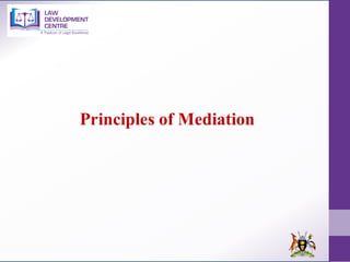 Principles of Mediation
 