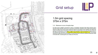 Grid setup
#
1.5m grid spacing
375m x 375m
20
 