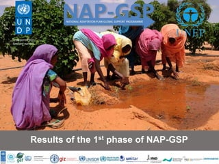 GEF LDCF Support to LDCs for NAPs process: Phase 2
7 October 2016, Bangkok
Results of the 1st phase of NAP-GSP
 