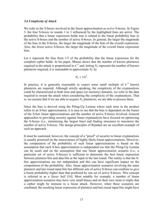 A Tutorial on Linear and Differential Cryptanalysis by Howard M. Heys | PDF