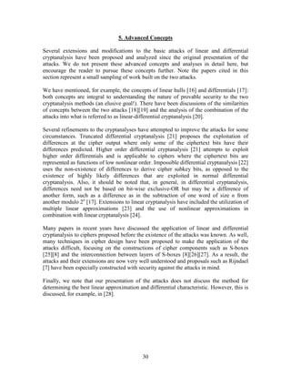 A Tutorial on Linear and Differential Cryptanalysis by Howard M. Heys | PDF