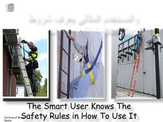 The Smart User Knows The
Safety Rules in How To Use It

Cortices of Brian
Devlin

 
