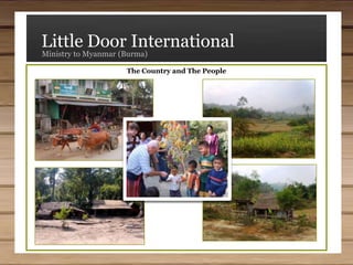 Little Door InternationalMinistry to Myanmar (Burma)Sovereign Grace Conference – Yangon