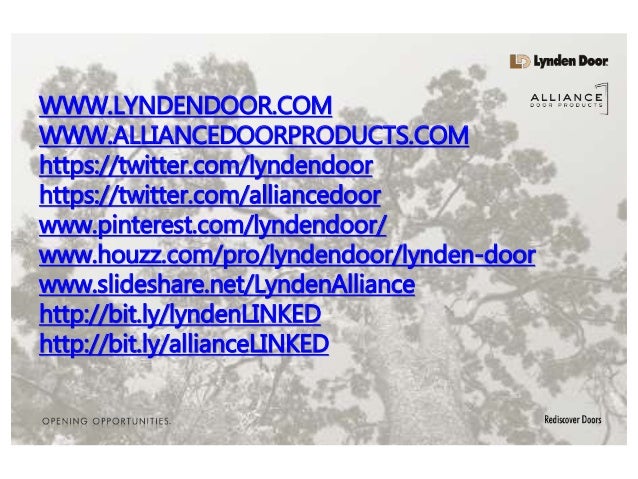 Lynden Door Alliance Door Products Social Media Feeds