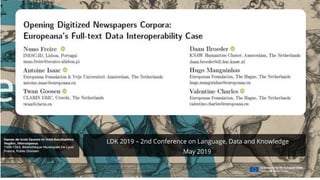 LDK 2019 – 2nd Conference on Language, Data and Knowledge
May 2019
 