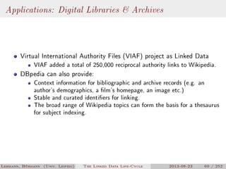 The Linked Data Lifecycle | PDF