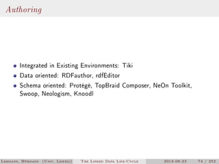 The Linked Data Lifecycle | PDF