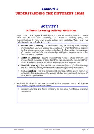 TLE ICT Ldm2 portfolio | PDF
