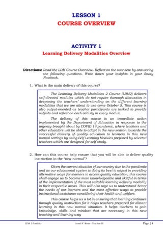 TLE ICT Ldm2 portfolio | PDF