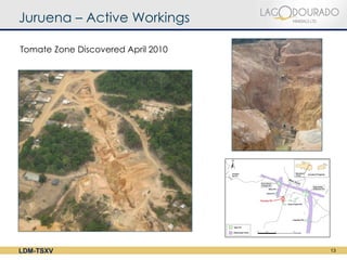 Juruena – Active Workings

Tomate Zone Discovered April 2010




LDM-TSXV                            13
 