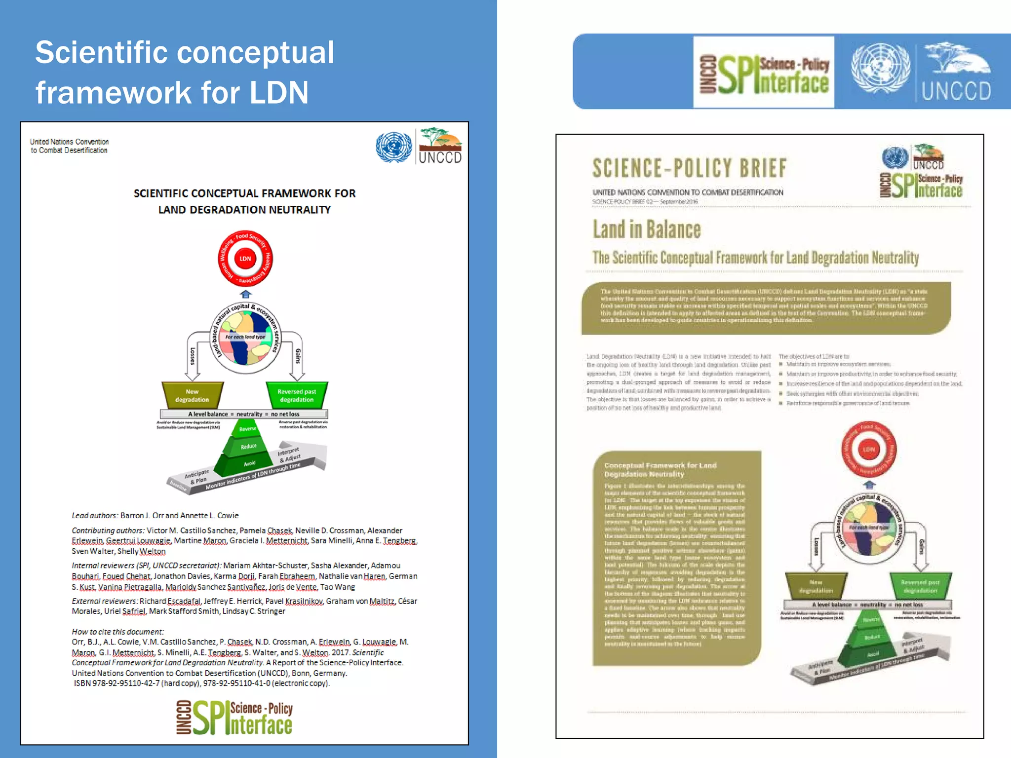 The Scientific Conceptual Framework for Land Degradation Neutrality | PDF