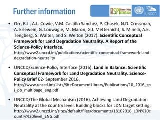 The Scientific Conceptual Framework for Land Degradation Neutrality | PDF