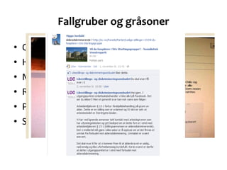 Fallgruber og gråsoner <ul><li>Offentlig vs privat </li></ul><ul><li>Hurtighet </li></ul><ul><li>Muntlig vs skriftlig </li...