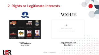 2. Rights or Legitimate Interests
Private & Confidential 17
TAATAS.com
July 2021
VogueTravels.com
Dec. 2021
 