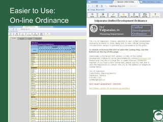 Easier to Use: On-line Ordinance 