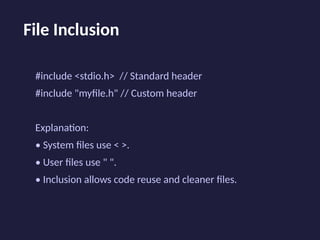 C language is a powerful general-purpose programming language | PPTX