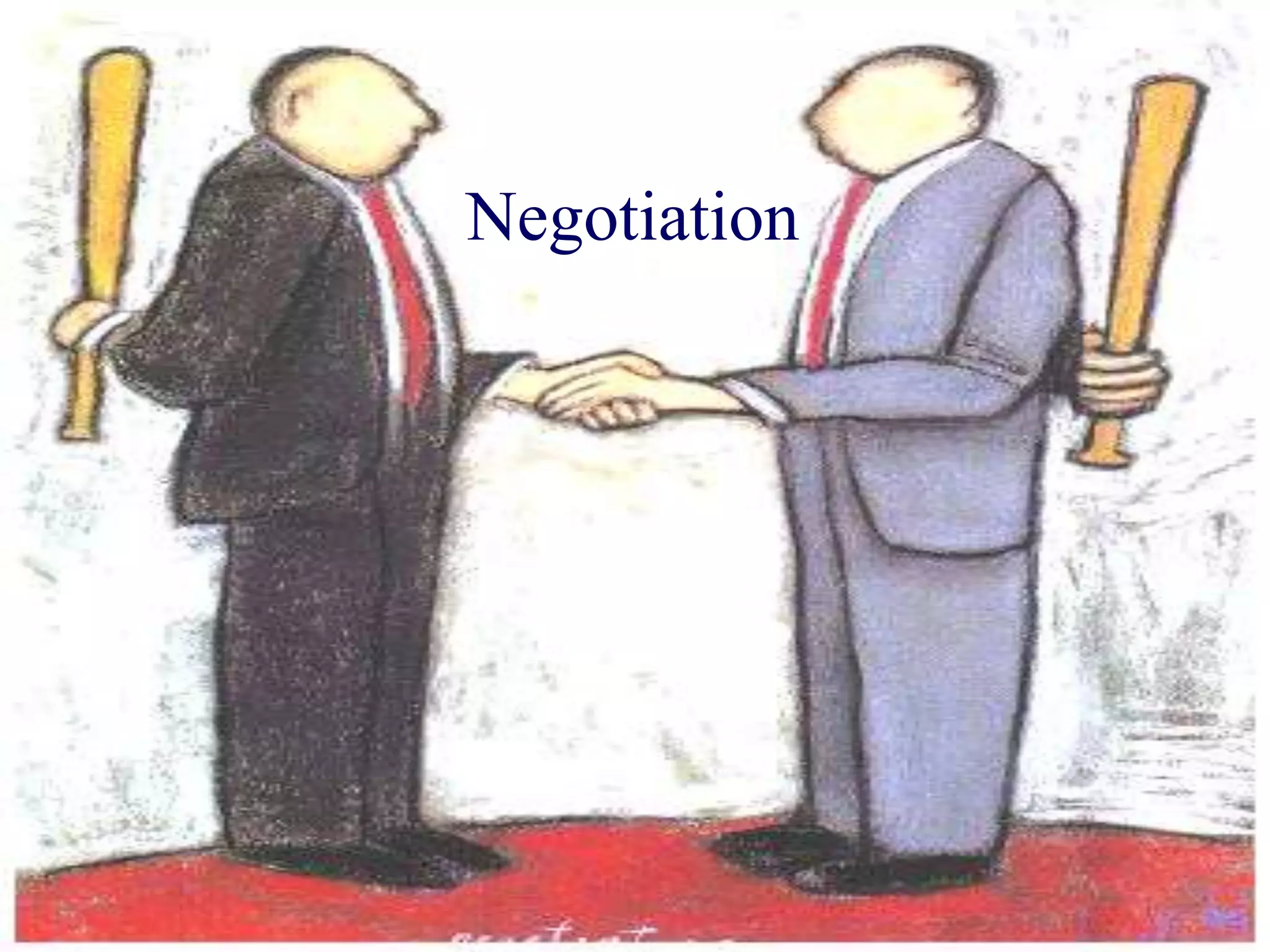 Negotiation



  The art of
  making an
  argument
 