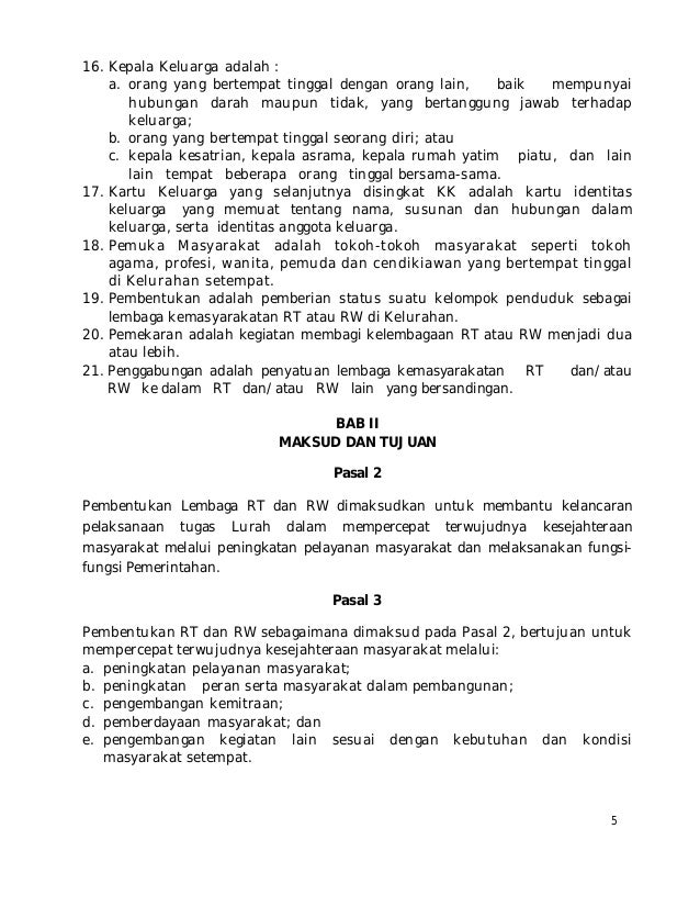 Lembaran Daerah Kota Bekasi: Perda No. 05 Tahun 2015 